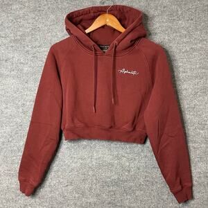 Alphalete Red Cropped Hoodie Size Small Womens